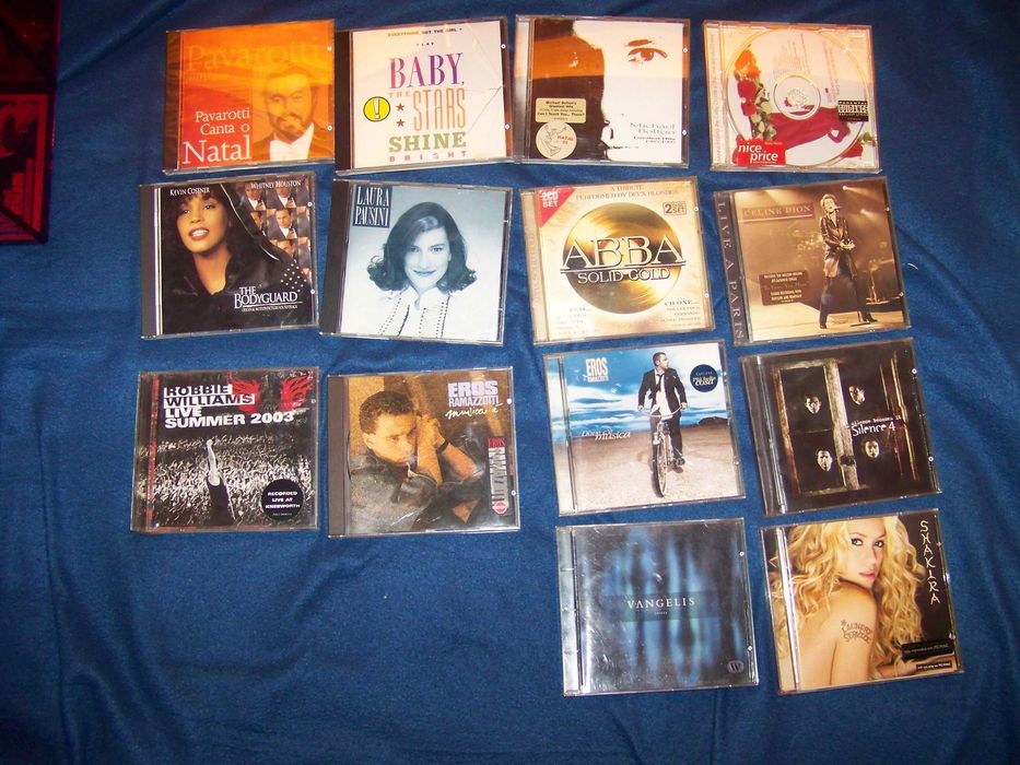 lote 14 cd´s musica- abba, eros ramazzoti, laura pasinni, celine dion