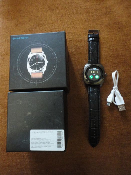 Часы-телефон Smart Watch Smart X3 Black