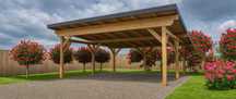 Wiata samochodowa, dwustanowiskowa, Carport