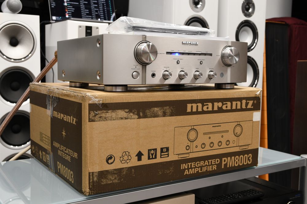 wzmacniacz stereo Stereo Marantz PM8003 Zestaw w świetnym stanie!