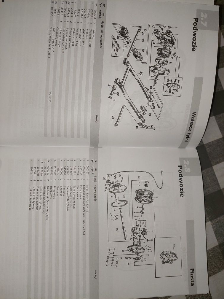 Instrukcja obsługi katalog czesci rama silnik shl m11  175 schemat