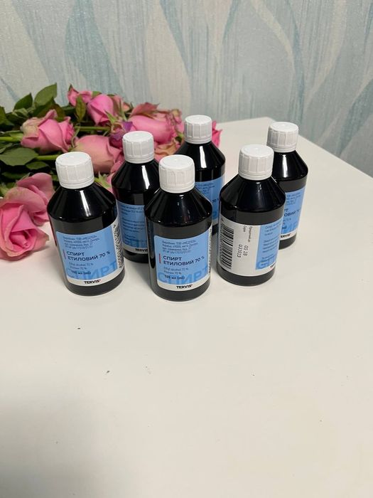 Антисептик спирт етиловий флакон 100 мл