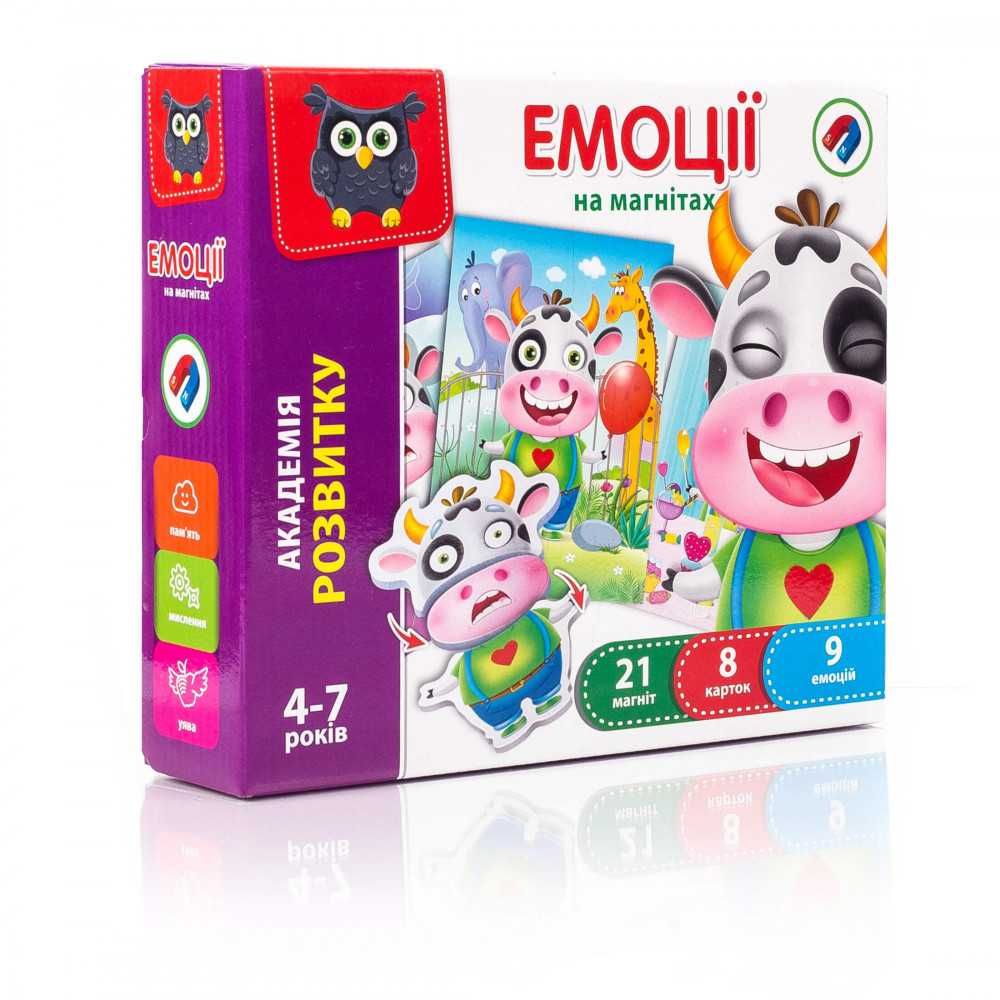 Игра магнитная Vladi Toys Эмоции Емоції (Укр) (VT5422-05)