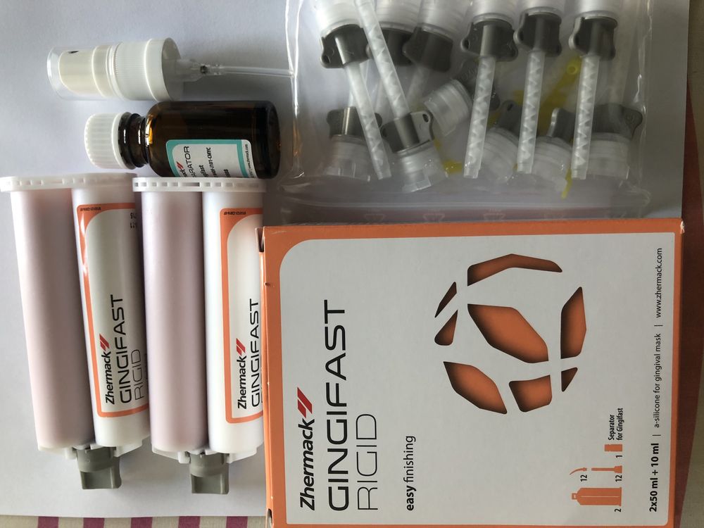1 caixa de gengifast rigida para protese/dentaria