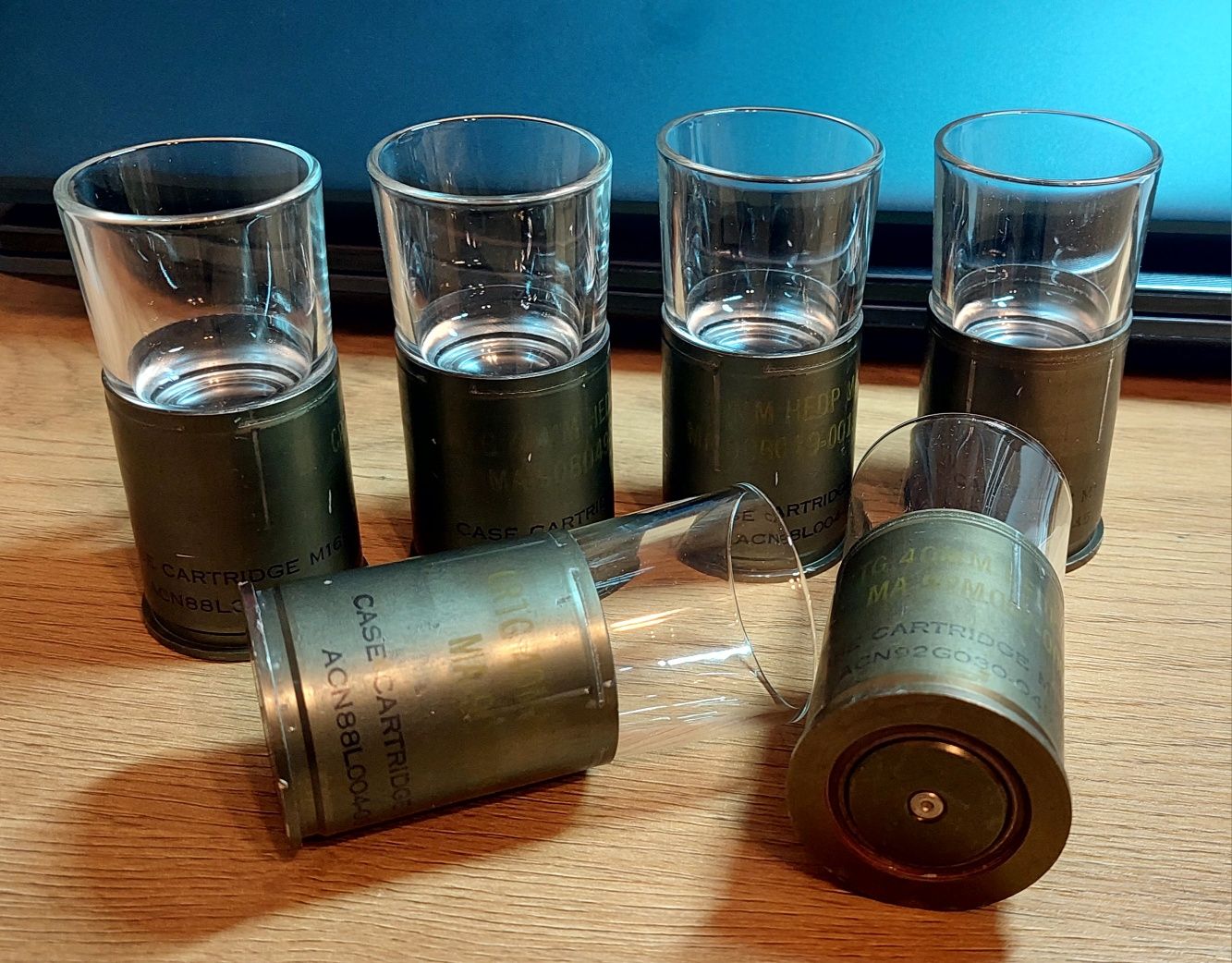 Стаканчики, стопки, чарки з гільз MK-19 6шт