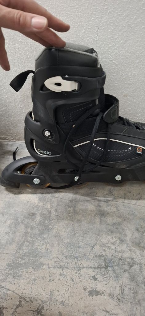 Patins em Linha pretos adulto