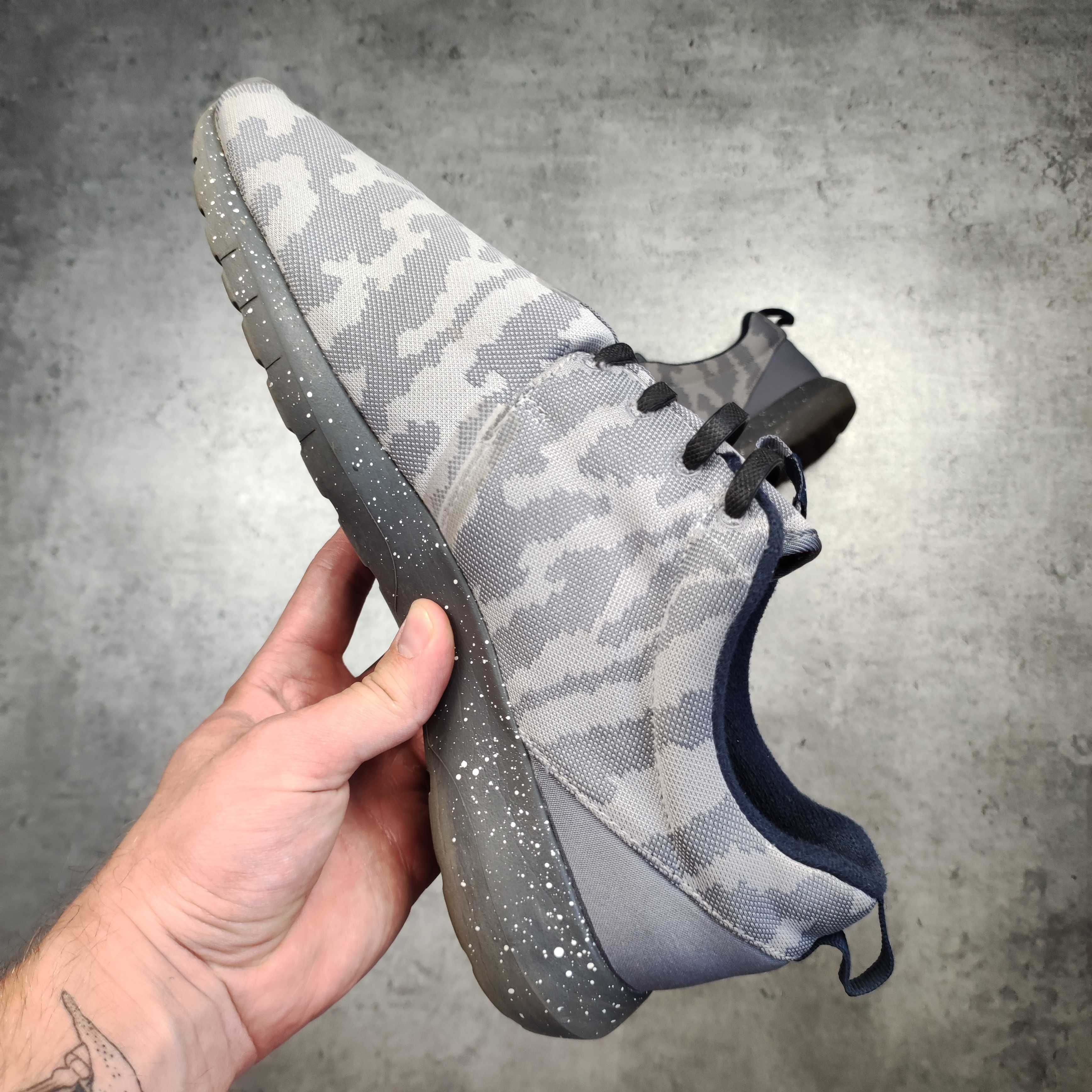 MĘSKIE Buty Limitowane Biegowe Nike Roshe Run Dark Gray Camo Moro MORO