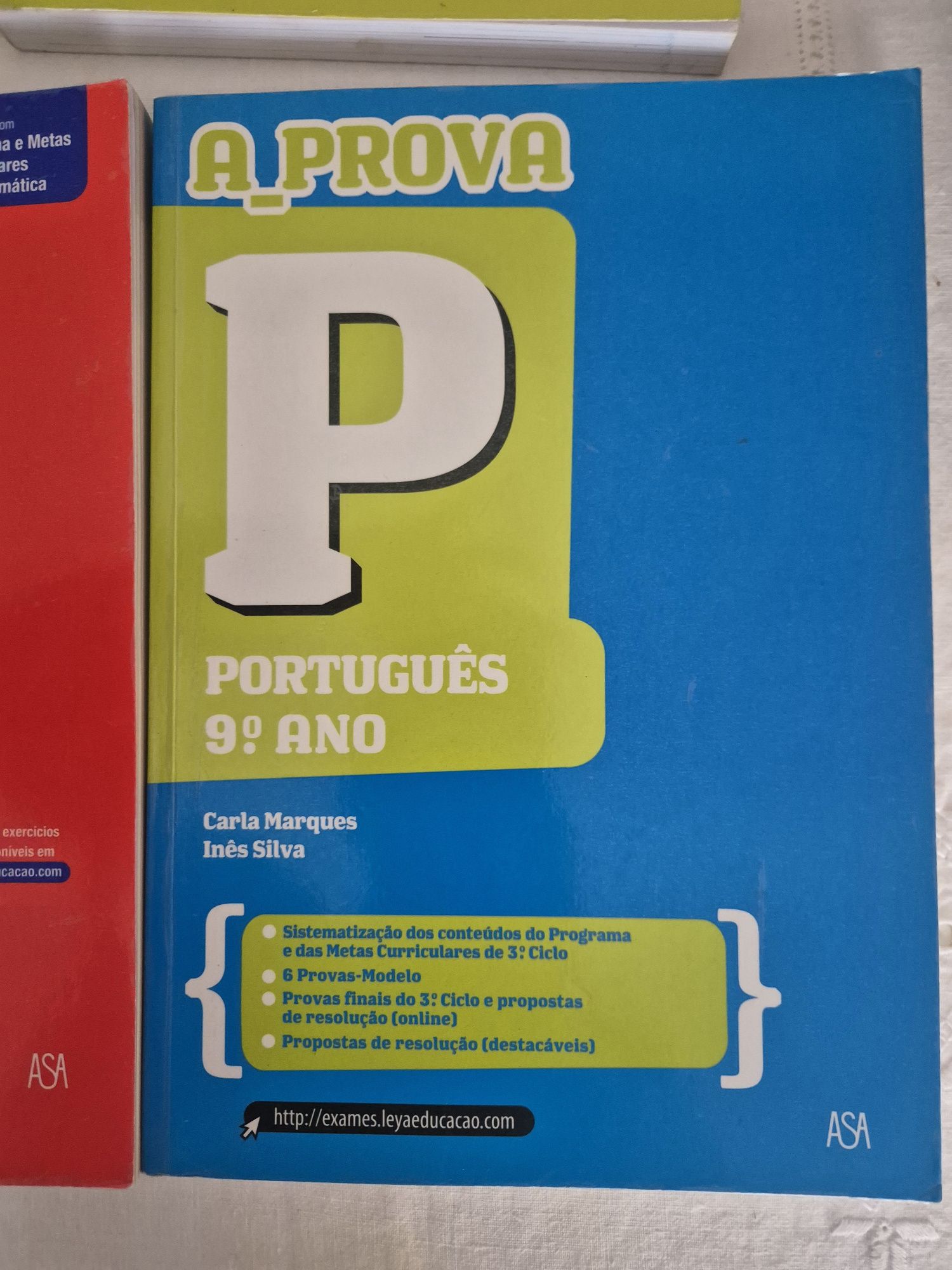Livros de Preparação para Prova Final 9°ano