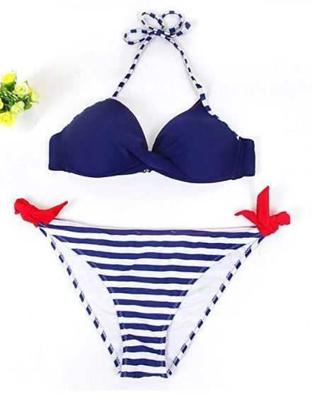 Bikini ás riscas pushup (NOVO POR ESTREAR) 1