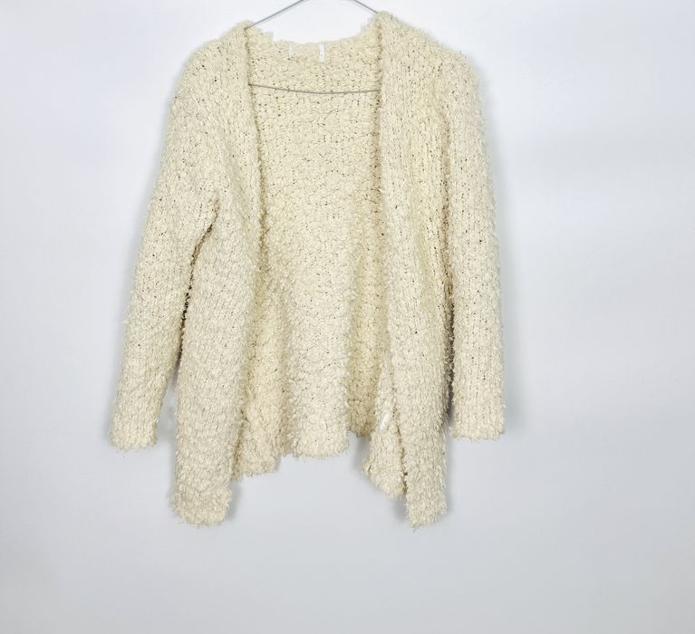 Kremowa narzutka sweterkowa XS 34