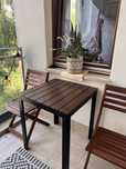 Stolik i krzesła na balkon Ikea