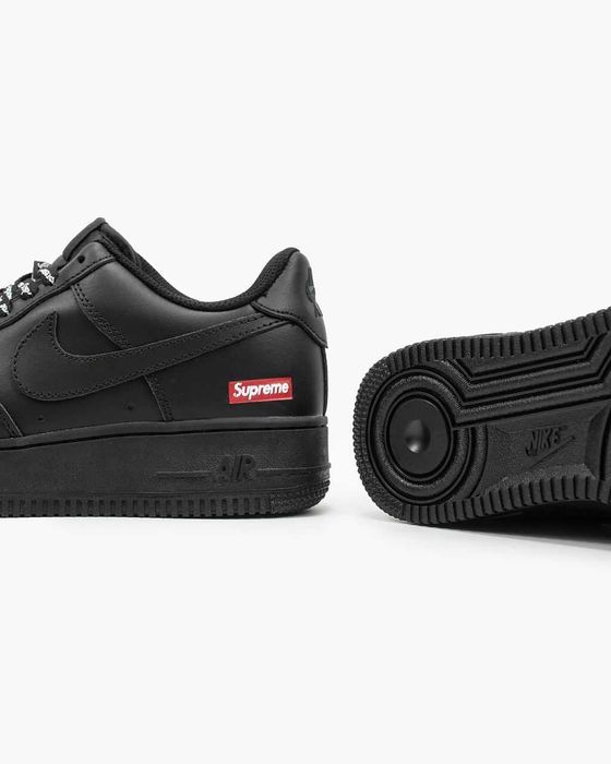 Кросівки Nike Air Force 1 Low x Supreme Black premium