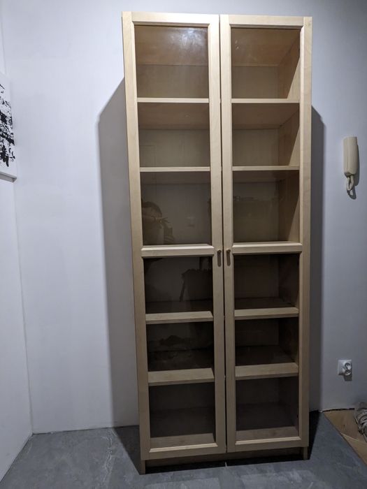 Witryna Billy/Oxberg IKEA brzozowa