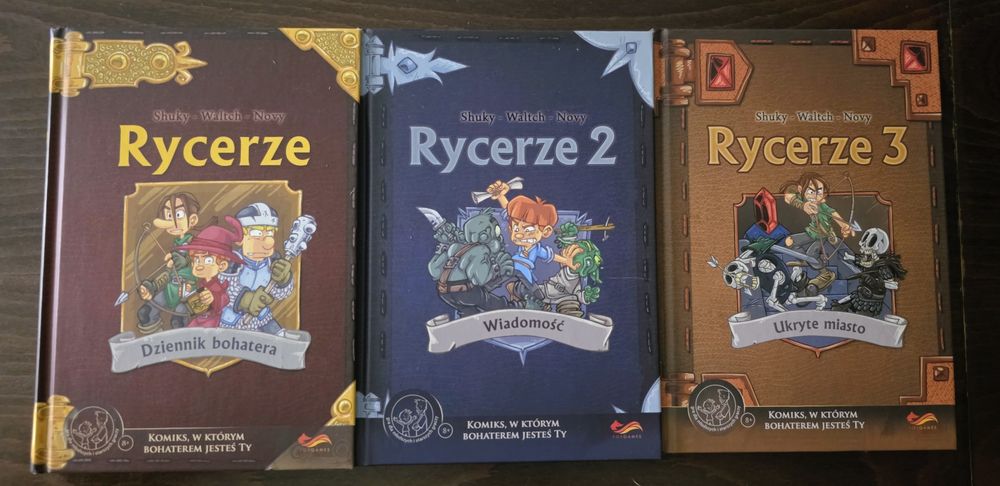 Rycerze + Rycerze 2 + Rycerze 3. Komplet. Komiks paragrafowy
