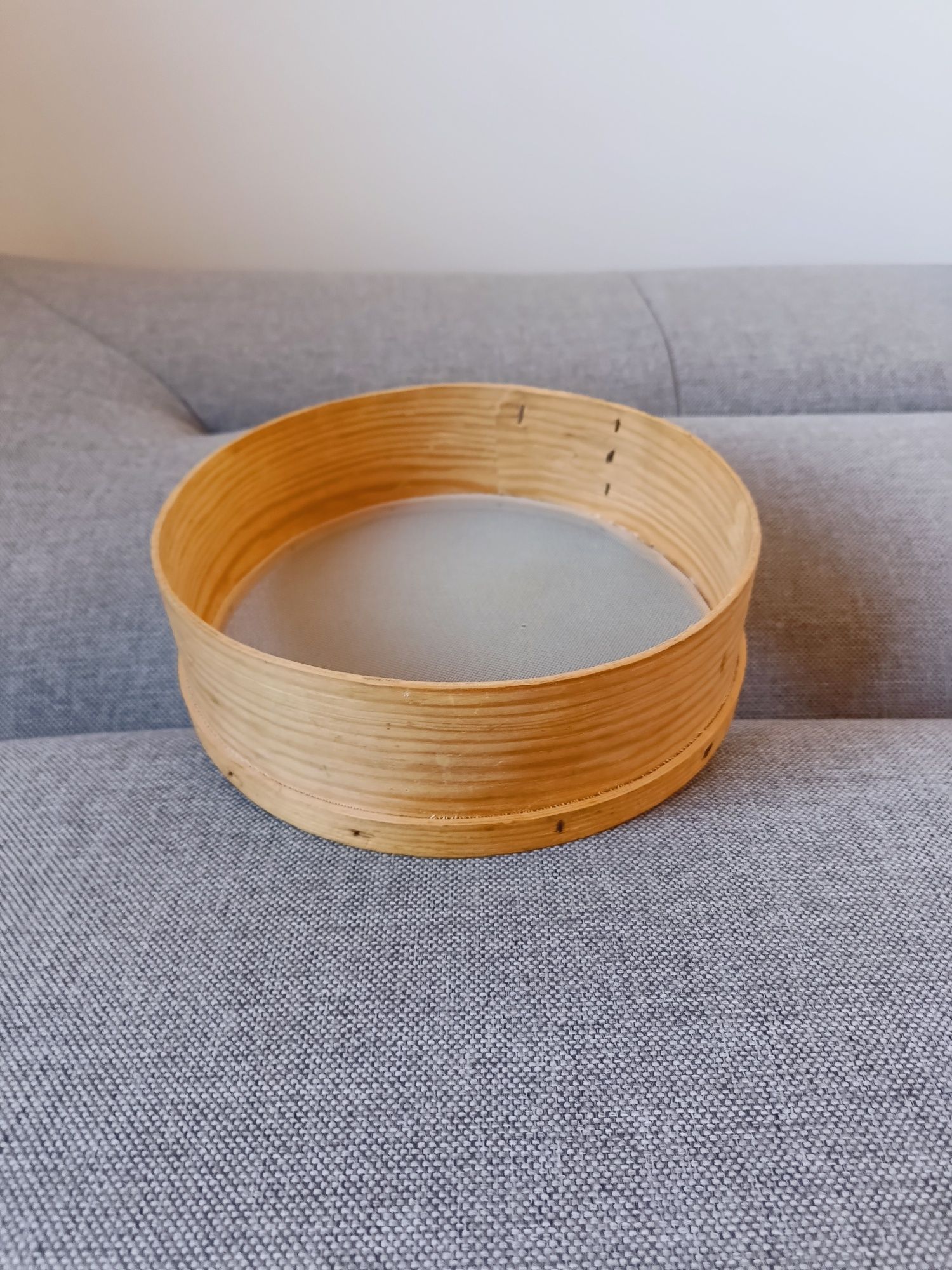 Sitko drewniane do przesiewania mąki, średnica 25cm