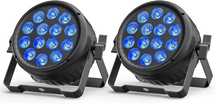 Par luzes 14x18W LED RGBW 4in1 Multi-Efeitos Strobe Stage Lightin