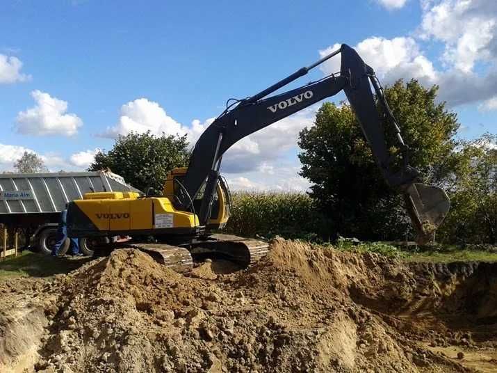 Послуги екскаватора очистка става  озера аренда екскаватора