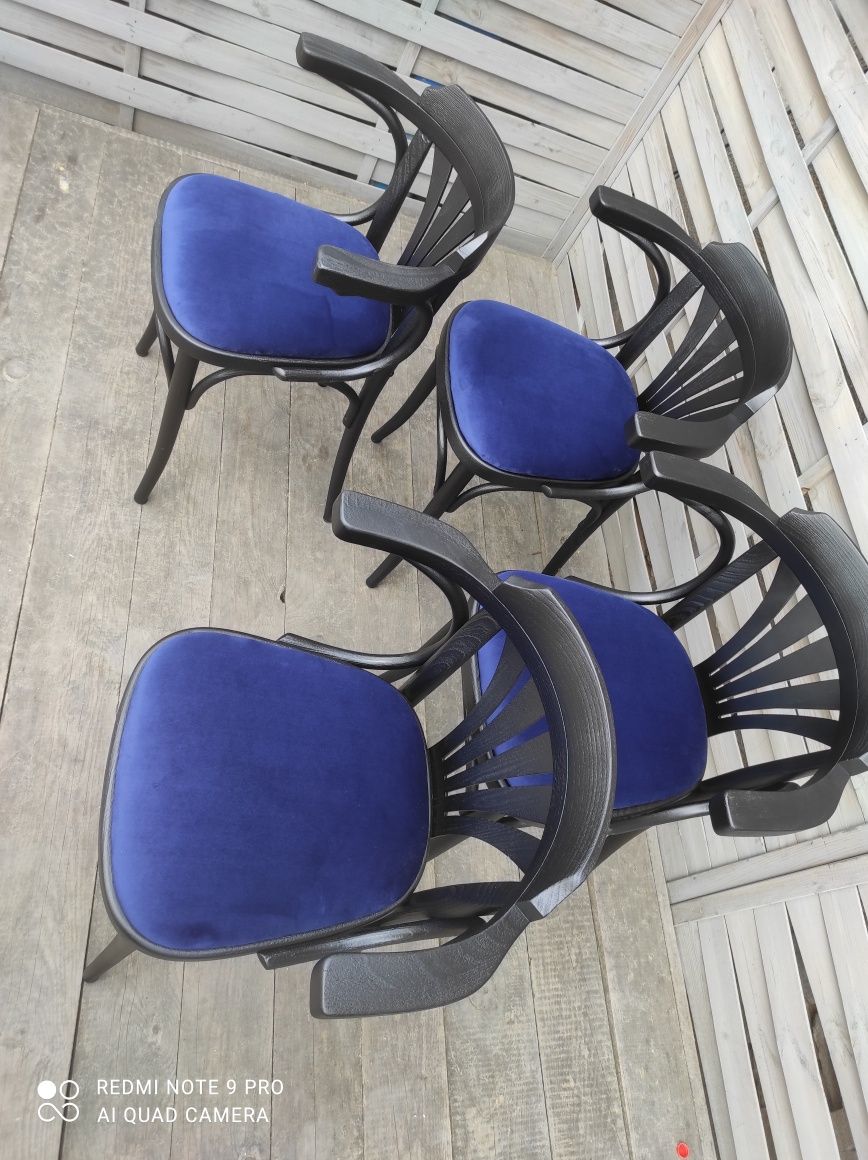Krzesła fotel Thonet z podłokietnikiem czary Loft Vintage 50szt