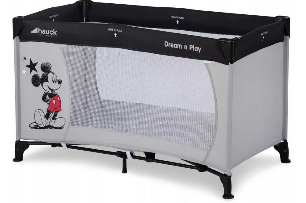 Łóżeczko turystyczne, kojec dla dzieci HAUCK 60x120 cm Disney Mickey
