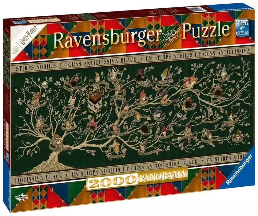 Puzzle 2D: Panorama Harry Potter Rodowód 2000el. Ravensburger