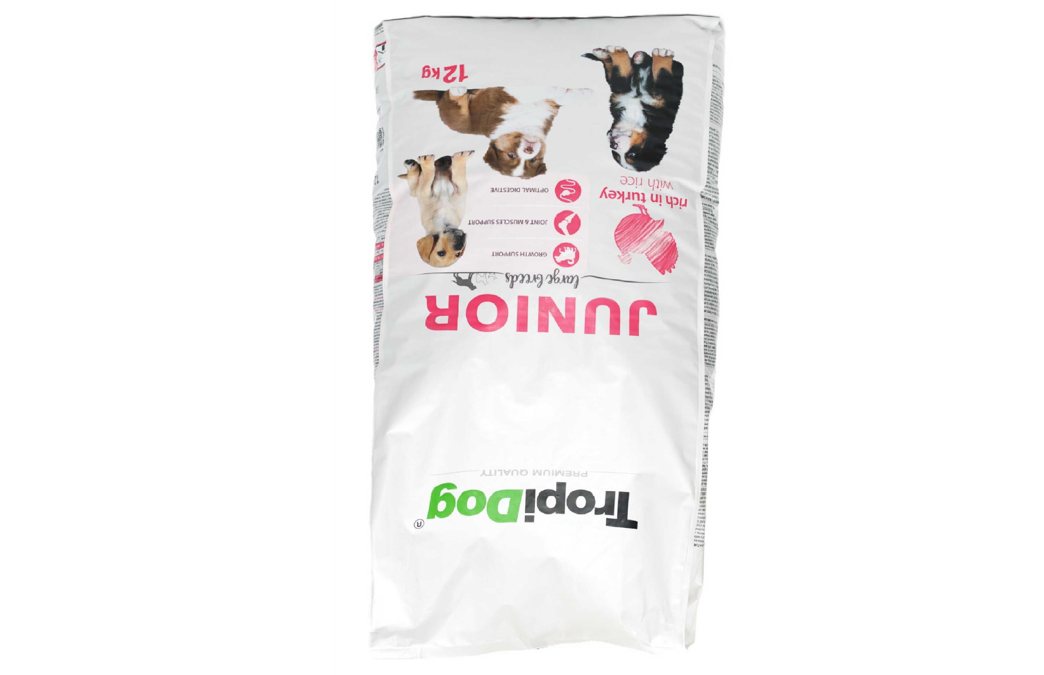 TropiDog Junior Large Turkey 12kg dla szczeniąt DUŻYCH ras