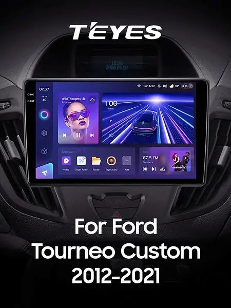 Перехідна рамка магнітоли Teyes 9" для Ford Tourneo Custom Transit
