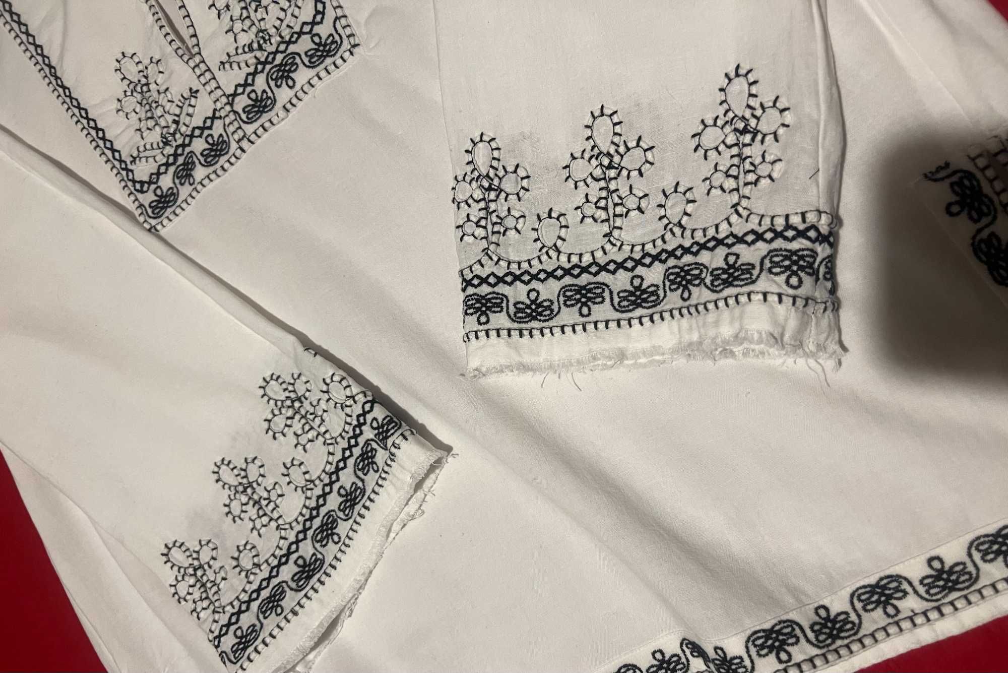 Шикарная рубашка с вышивкой ZARA в идеале! р.L/XL Оверсайз