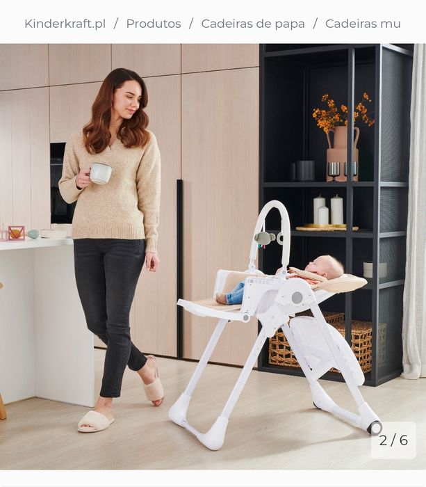 Cadeira de papa 2 em 1 kinderkraft Tummie