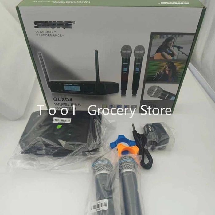 Zestaw bezprzewodowy Shure GLXD 4 plus dwa mikrofony Shure Beta 58A.