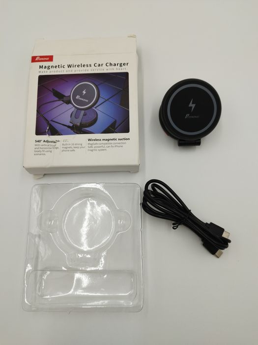 Bezprzewodowy uchwyt na telefon z ładowarką MagSafe iPhone 14 13 12