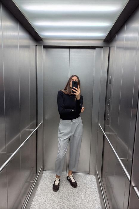 Штани чорні Zara,нова колекція р.XS-S