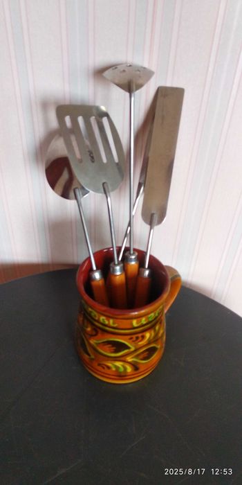 Столові прибори з дерев"яними ручками СРСР