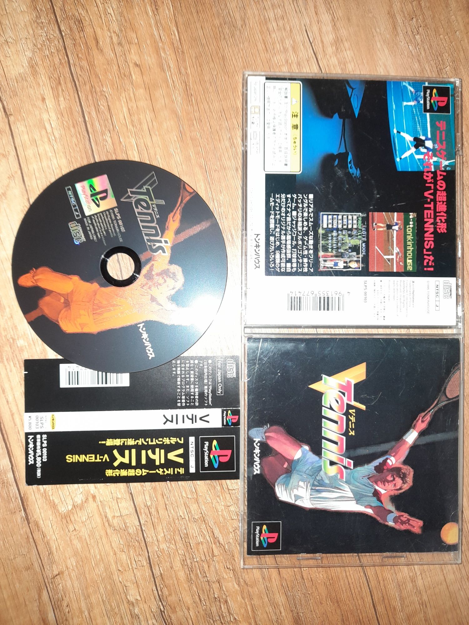 V tennis playstation ps1 psx retro ntsc j kolekcjonerski stan technicz