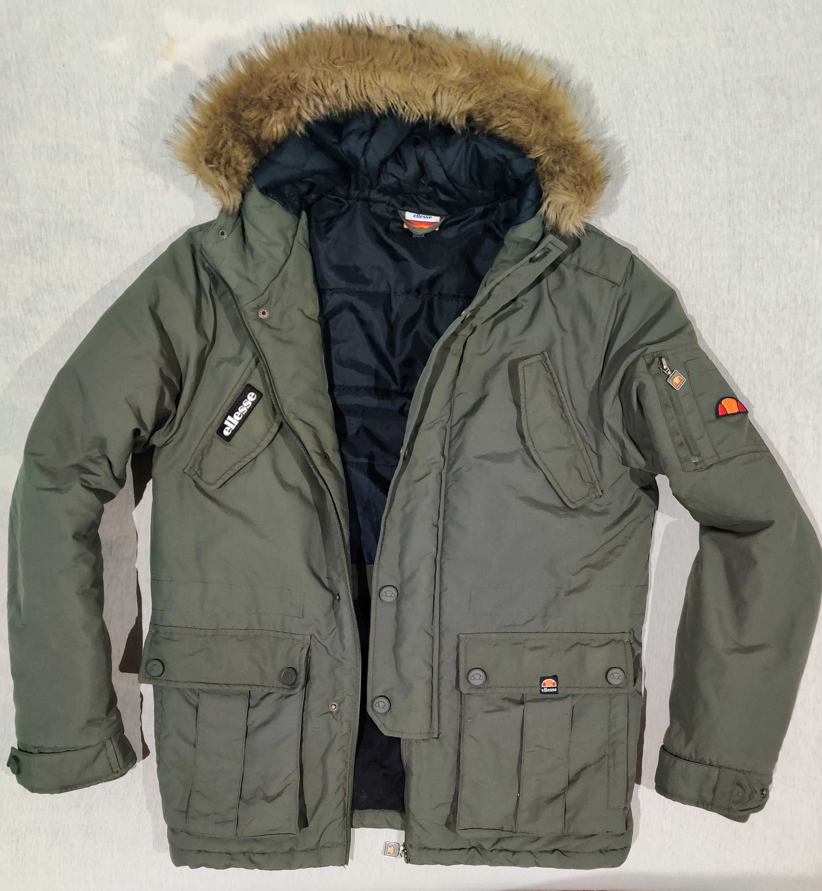Ellesse kurtka zimowa męska z kapturem S nowa na zimę oryginalna