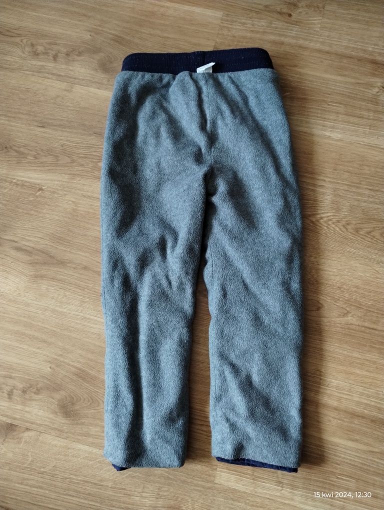 Spodnie ocieplane na zimę dla chłopca, 116