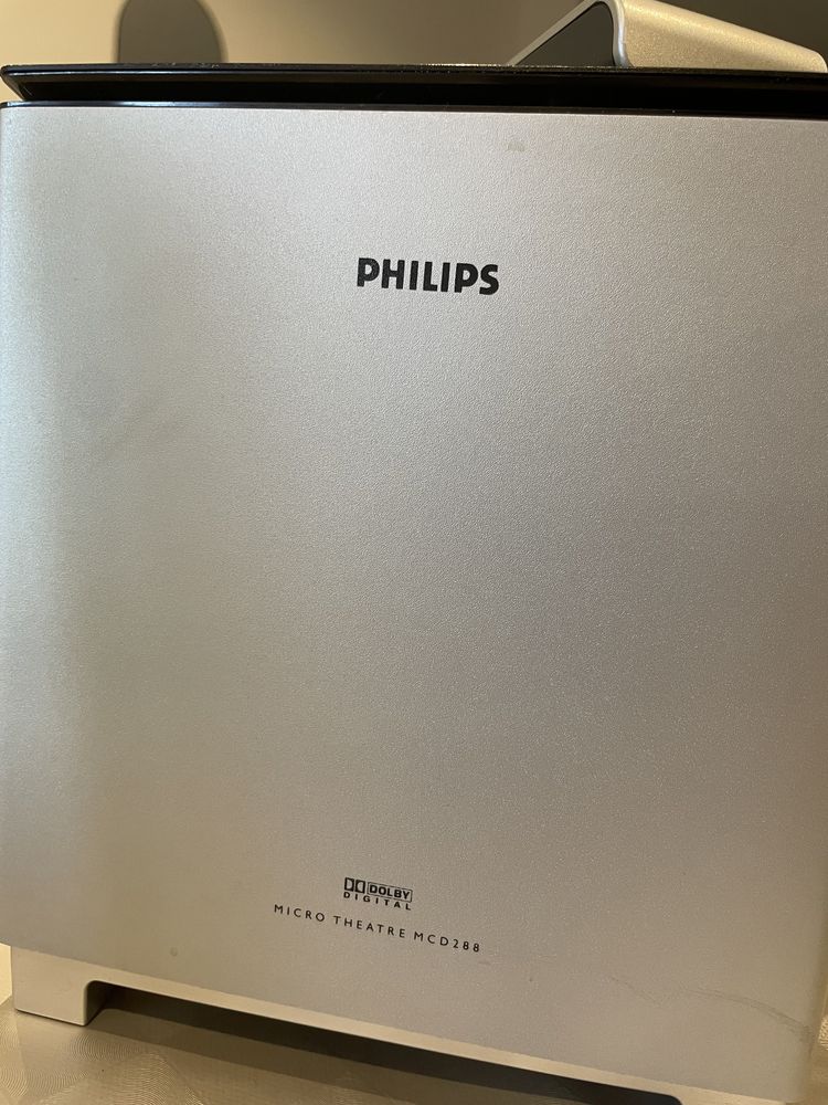 Conjunto de aparelhagem e dvd Philips - Micro cinema