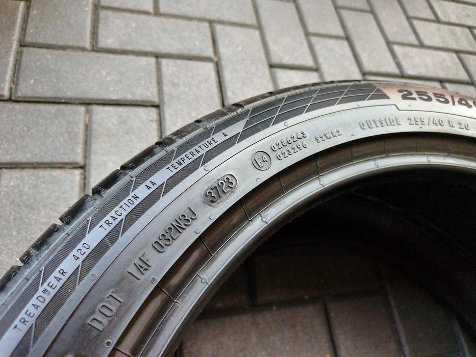 255/40 101V R20 CONTINENTAL CSC5 7mm 2023r Letnie Opony 2szt