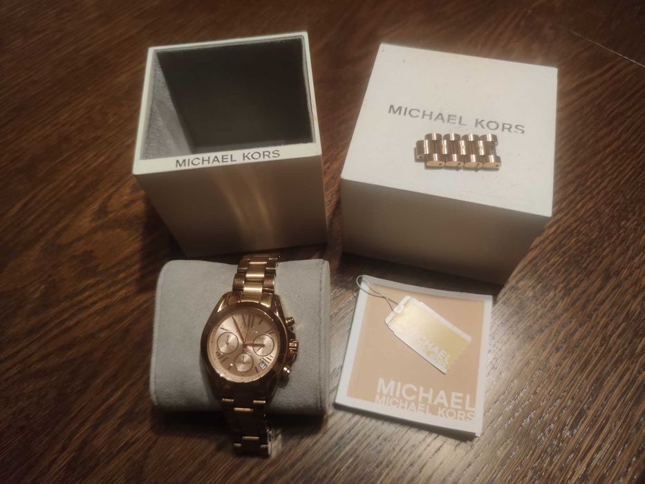 Michael Kors zegarek chronograficzny Bradshaw Mini rosegold-coloured