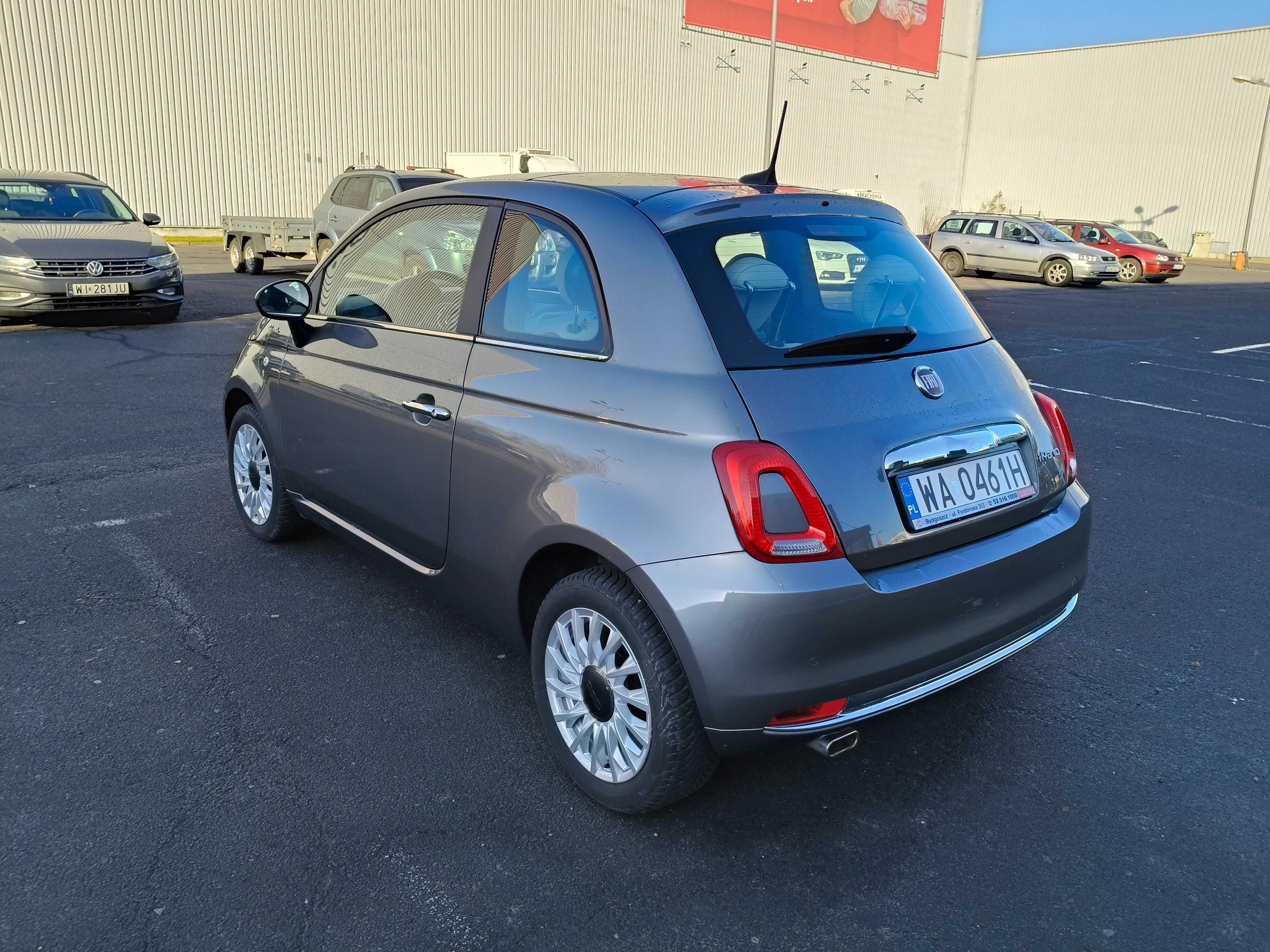 Fiat 500, wynajem długoterminowy samochodów, wypożyczalnia aut