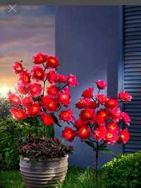 Lampa ogrodowa kwiaty