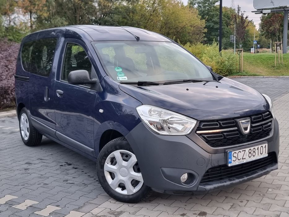 Dacia Dokker 2018r Lift  1.6MPI *LPG*  102KM KRAJOWE 1WŁ Klima Bezwypa