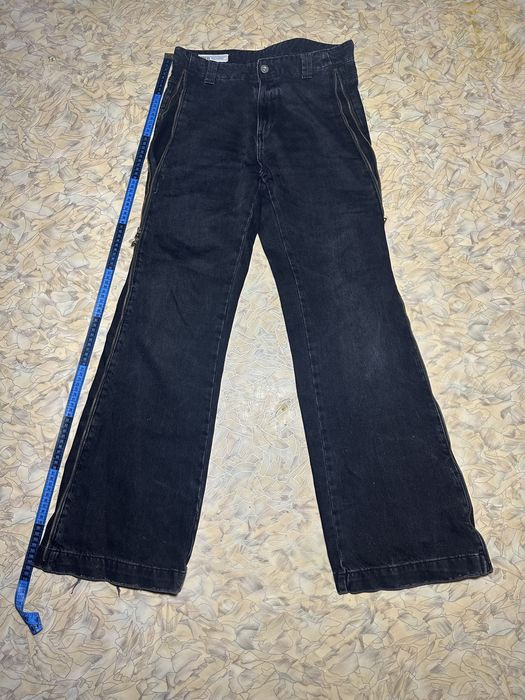 черные zara штаны flared клеш