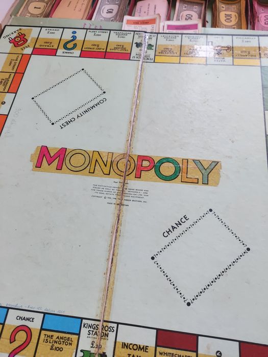 Stara gra monopoly lata 60 lub 70 London