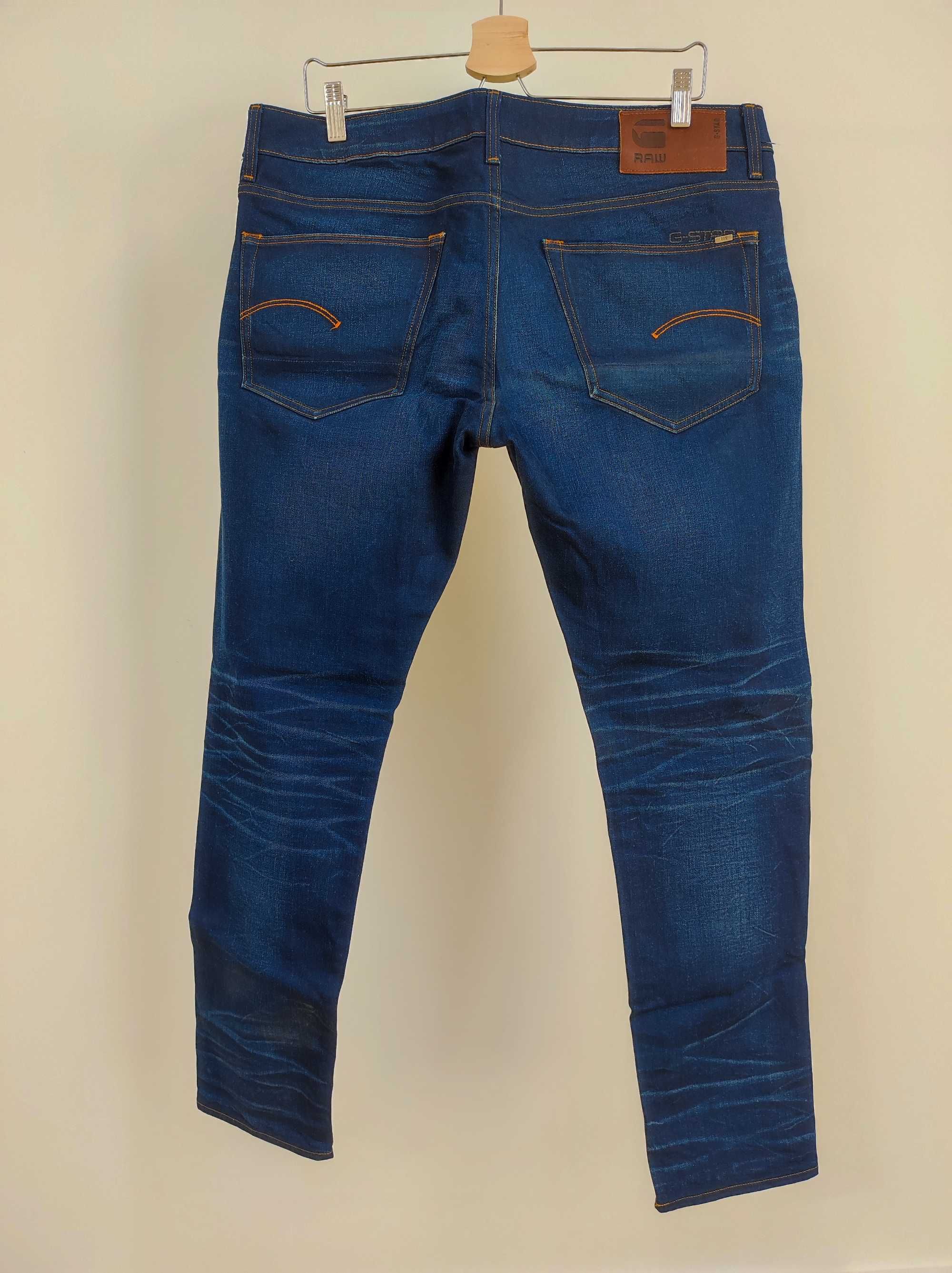 Jeansy męskie G-Star Raw, slim, niebieski, 36/32