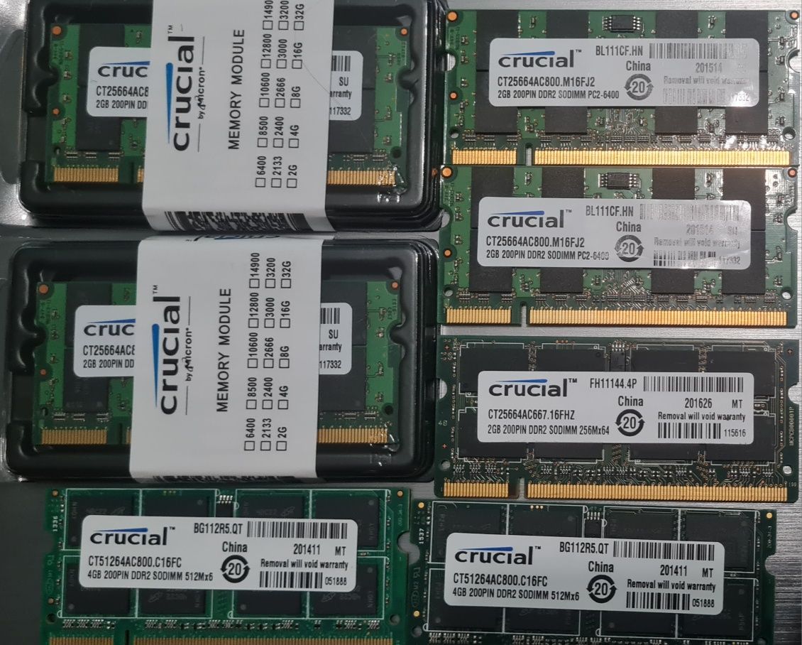 Оперативна память, озу ddr2 dimm, so-dimm