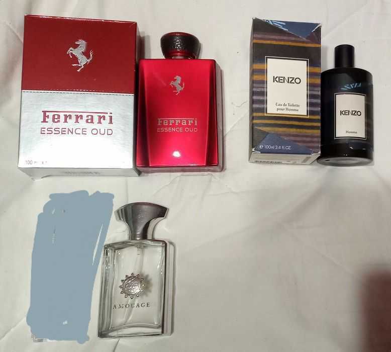 Пустые флаконы из под парфюмерии 
Kenzo Ferrari  Amouage