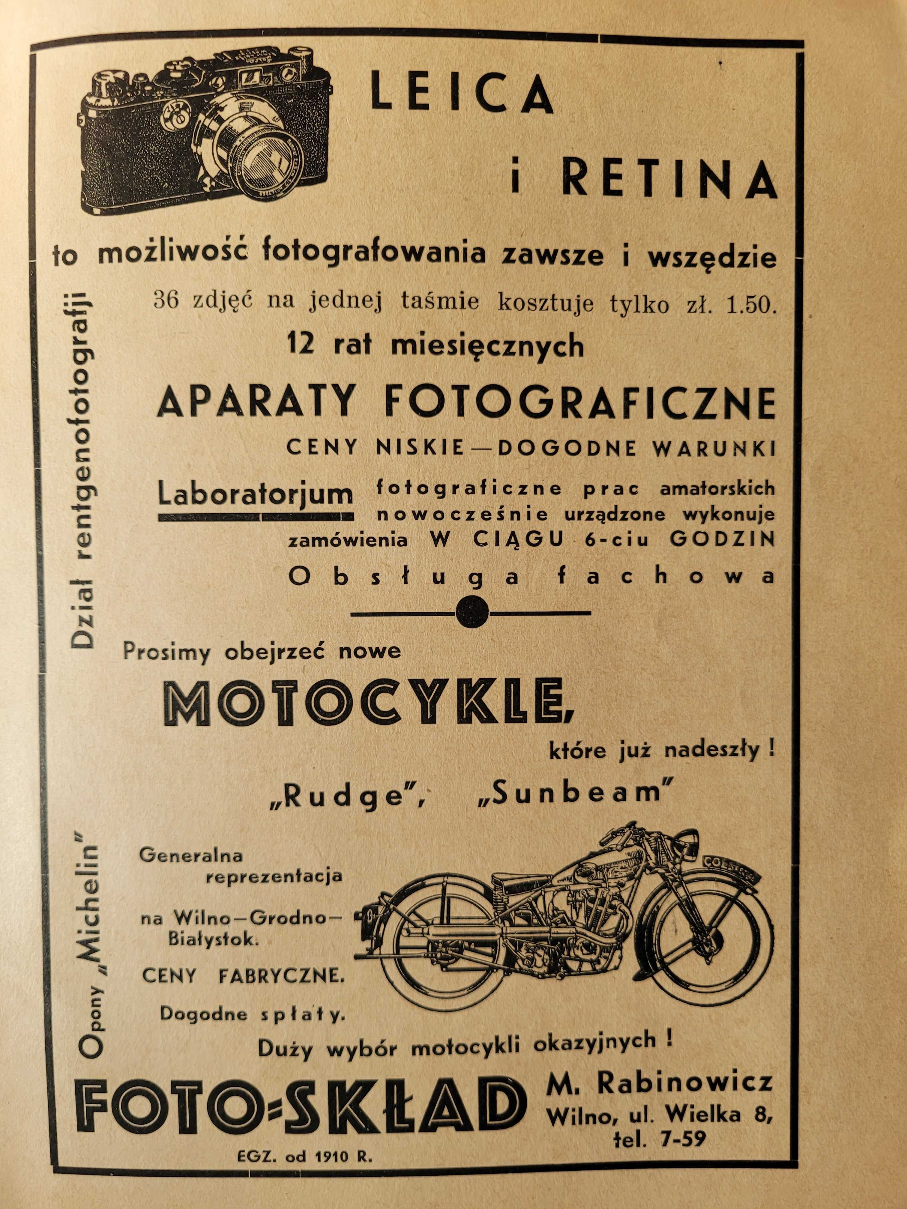 Stary przedwojenny miesięcznik fotograficzny z 1936 rok