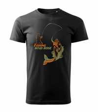 Koszulka wędkarska FISHING - OKOŃ  100% Bawełna Nowość !