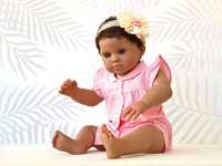 Bebé reborn realista, Boneca Africana, Peso 1.3kgs (Novo Artigo)