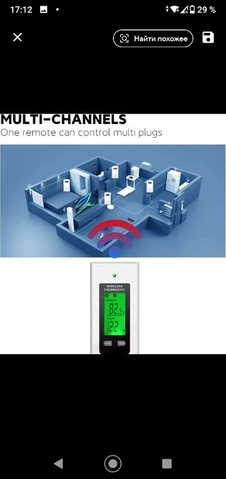 Термостат температури повітря для електрообігрівачів.